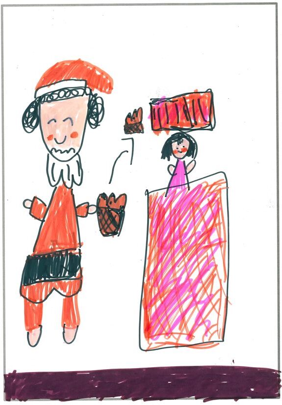 ym25えがおになったわたしを見てうれしいサンタさん