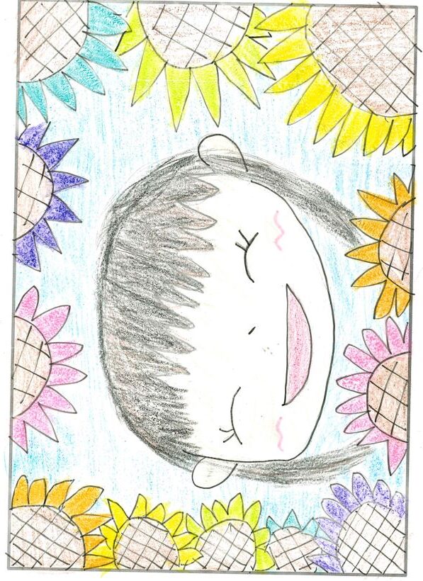 ym71 えがおのはな、いっぱいさいたよ