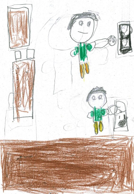 ym113 おばあちゃんがりょうりしてる。