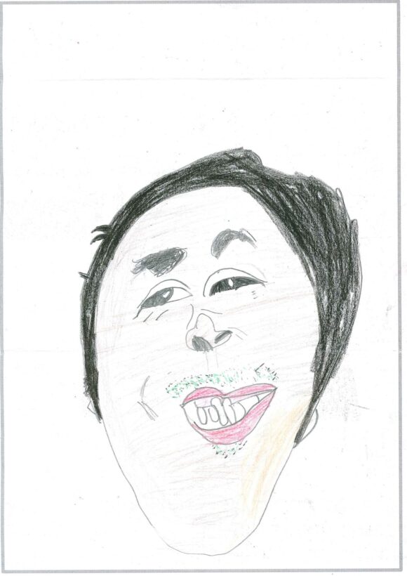 ym156 おとうさんのえがお