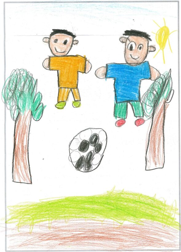 ym78 いつもさっかーをしてくれてありがとう